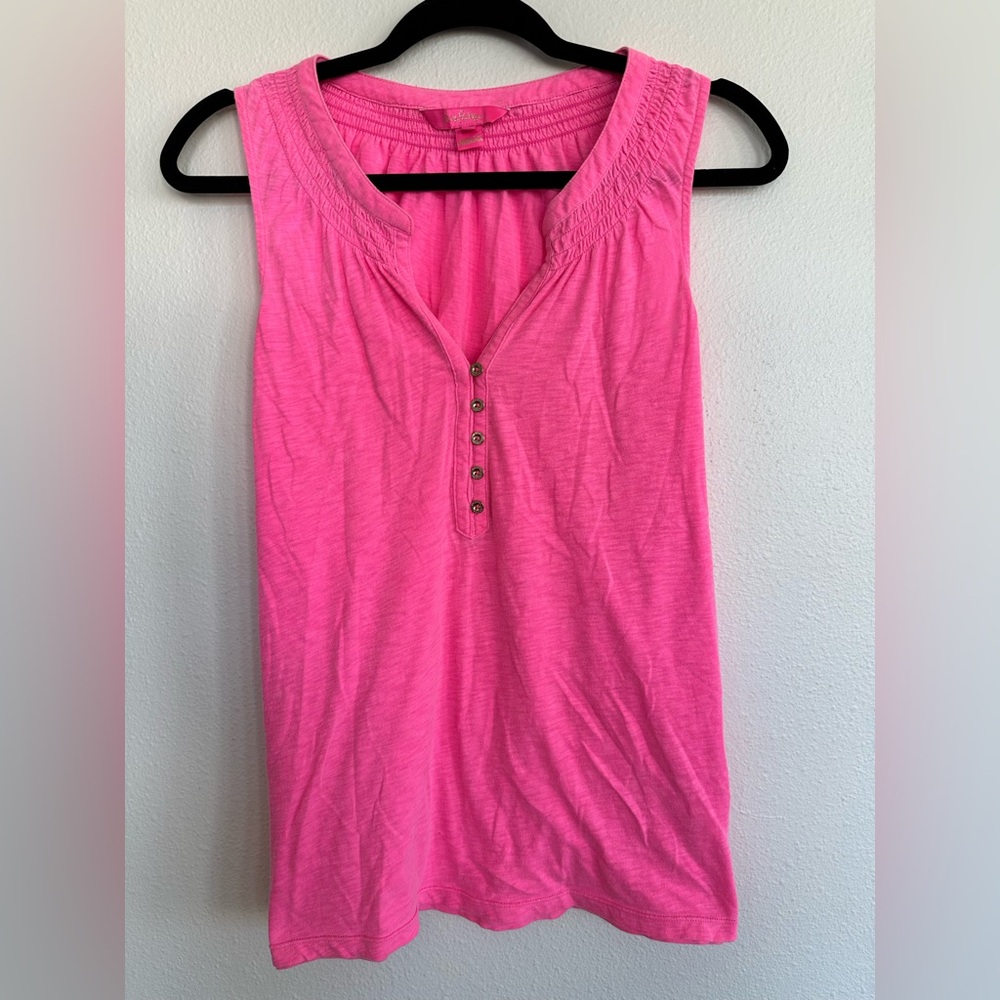 Lilly Pulitzer Vibrant Pink Tank Top